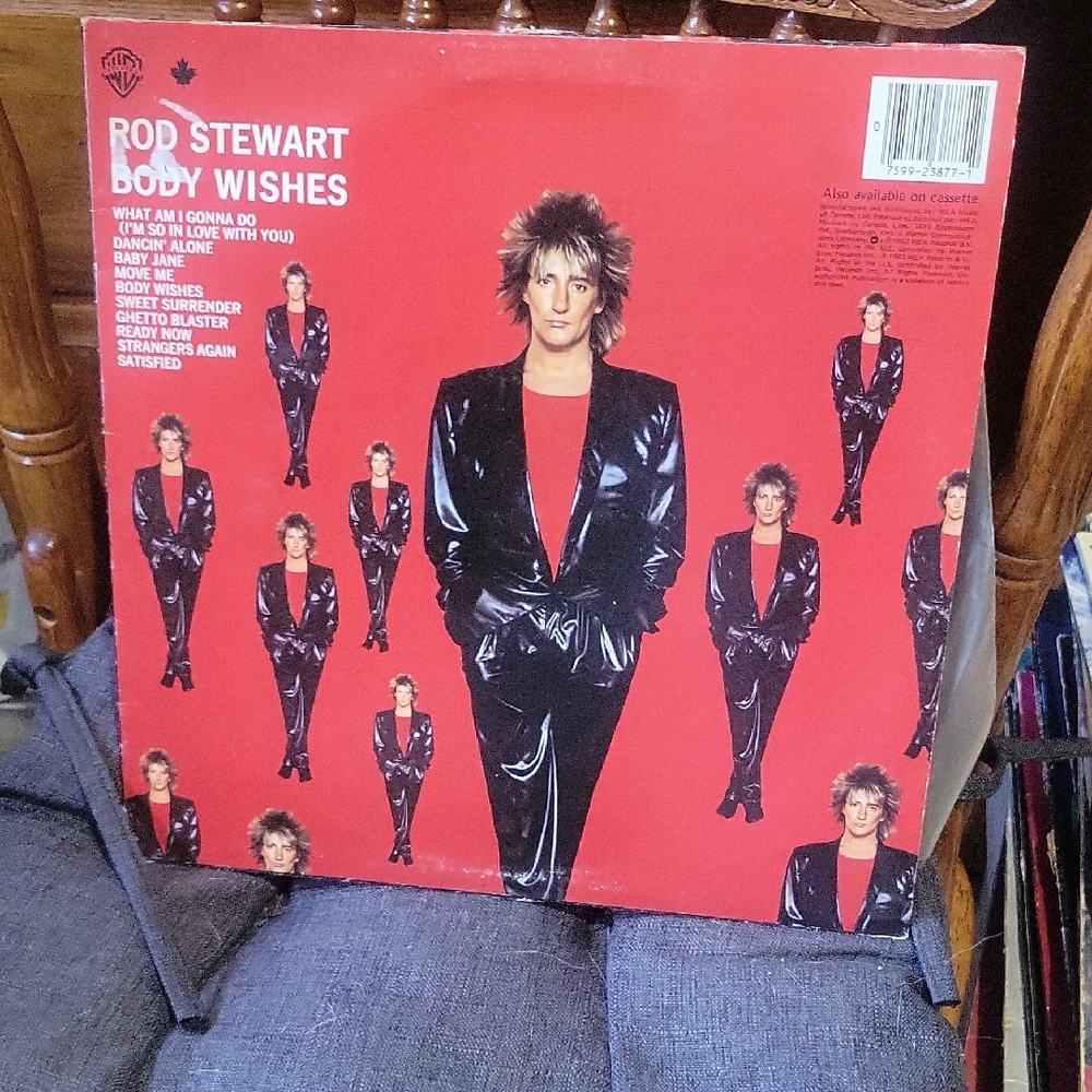 Rod Stewart Body Wishes Vinyl Record~ 1983 appears new